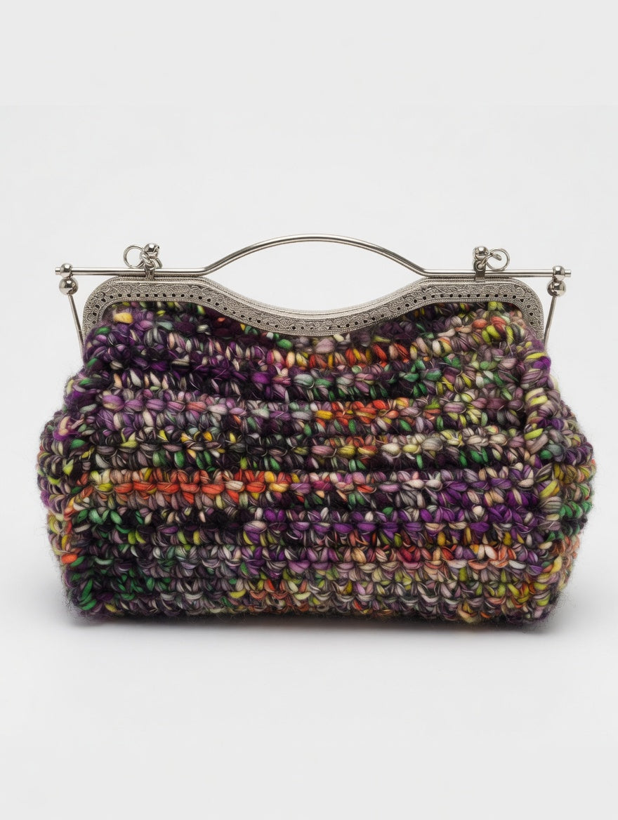 Tasche „Kaleidoskop“ – Handgefertigt mit Bügelverschluss