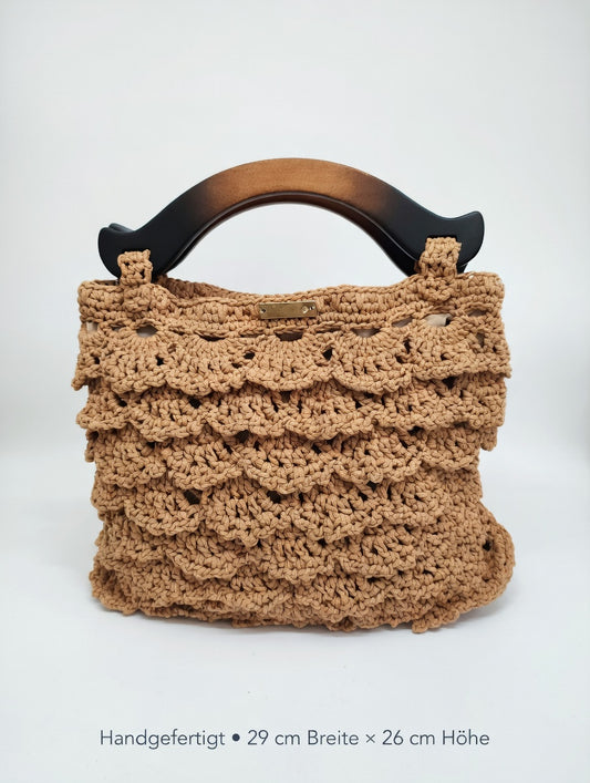 Sac Spitzenharmonie – Sac au crochet fait main 100 % coton