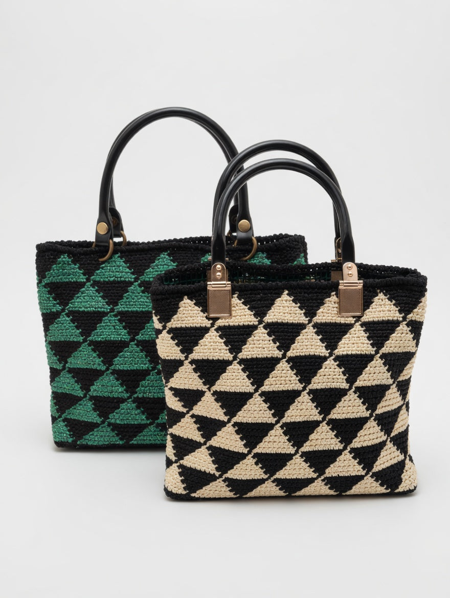 Geo Triangle Tote Tasche