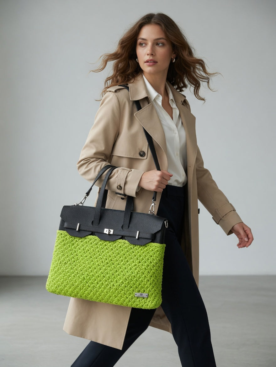 Cabas Luxe Citron Vert