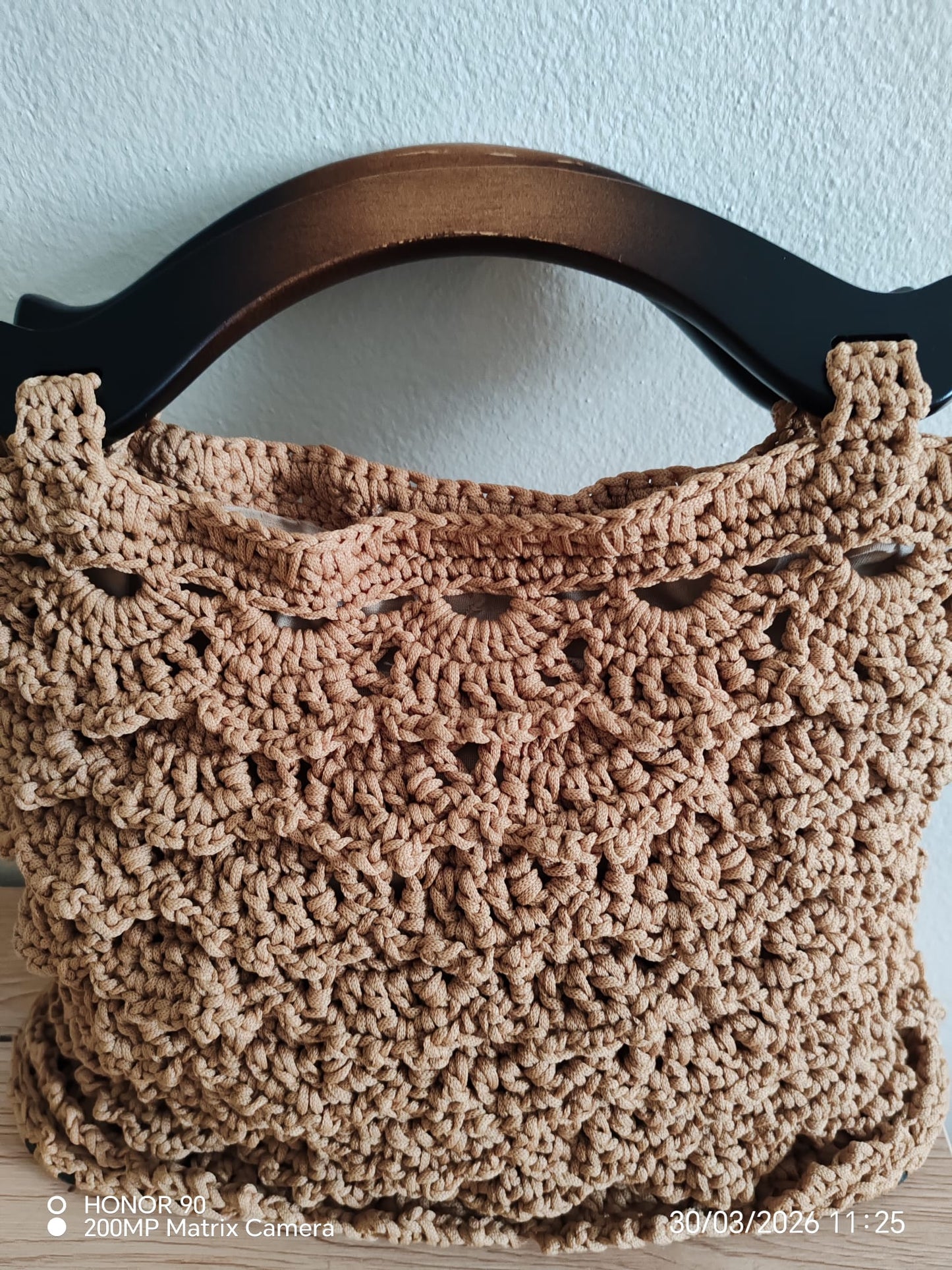 Sac Spitzenharmonie – Sac au crochet fait main 100 % coton