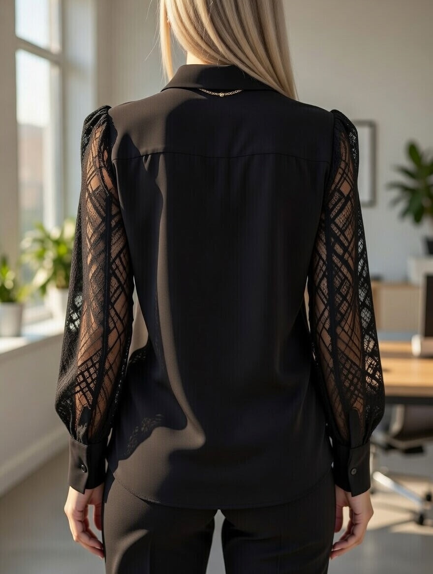 Chemisier en mousseline de tissu épais