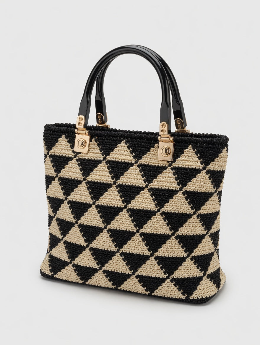 Geo Triangle Tote Tasche